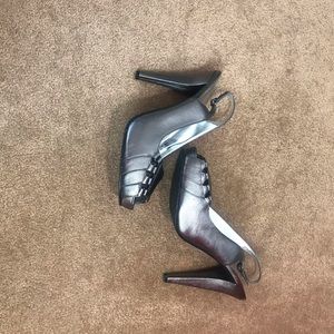Calvin Klein silver High Heels